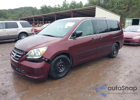 2007 Honda Odyssey Lx из США, поврежденный, VIN 5FNRL38237B085613